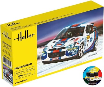 Heller Modelbouwpakket Auto - 56196 Ford Focus WRC01 - Starter Kit Plastic - 1:43 - Modelbouw