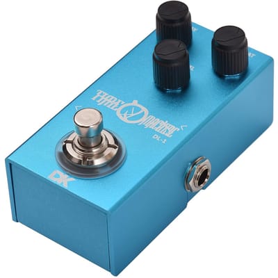 DK Gitaar Tremolo Pedaal Elektrische Gitaar Effectpedaal True Bypass Metalen Omhulsel DC 9V 6.35mm 9.5x4.5x3.2cm blauw