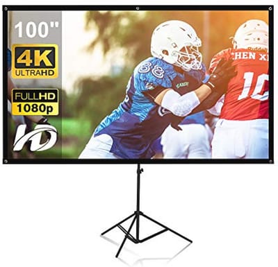 Draagbaar 100 Inch Projectorscherm 16:9 voor Binnen en Buiten