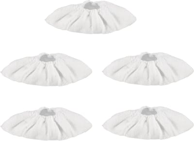 Microvezeldeksels - Stoomreiniger Doeken - Grondig Reinigen - Elastische Bevestiging - 5 Stuks - Wit