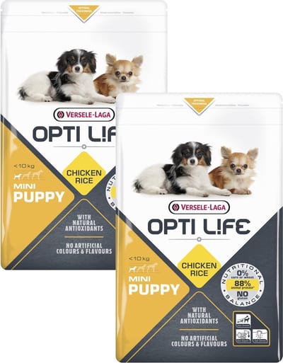 Opti Life Puppy Mini - Hondenvoer - 2 x 2.5 kg