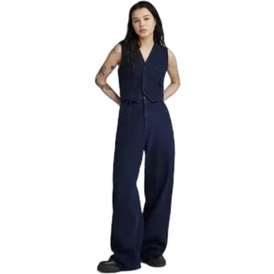 G-Star Roos High Loose Rinsed Maat: W24L32 | Wijde Broeken Outlet | Dames | Blauw