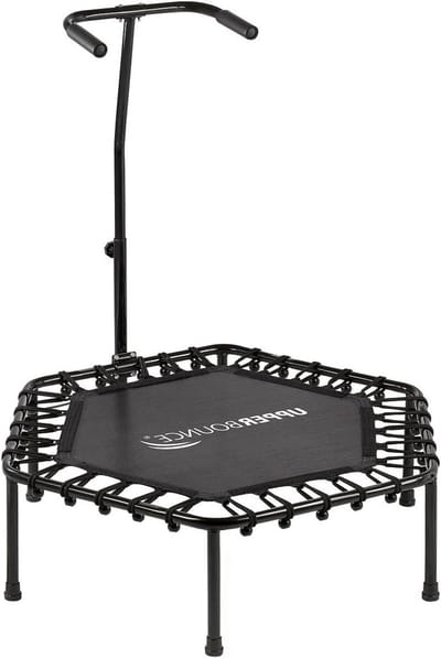 Fitness Trampoline - Mini Rebounder - Indoor Training - Zeshoekig Ontwerp - 40 inch - Zwart