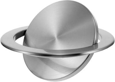 Inbouw Afvalbak Deksel - Prullenbak Deksel - Keuken Organiseren - Geur Afsluitend - 26.5 cm - Zilver
