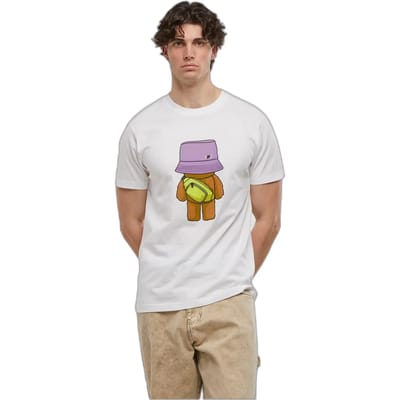 Mister Tee - Mister Bear Heren Tshirt - XS - Wit