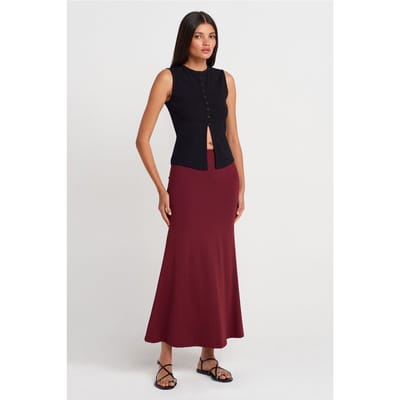 Hoge Taille A-Lijn Maxi Rok