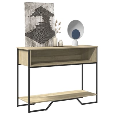 vidaXL - Wandtafel - 100x35x74,5 - cm - bewerkt - hout - sonoma - eikenkleurig