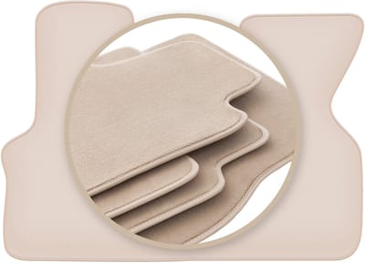 PREMIUM beige vloermatten voor: Volkswagen Transporter T4 bestelwagen 1992-2003