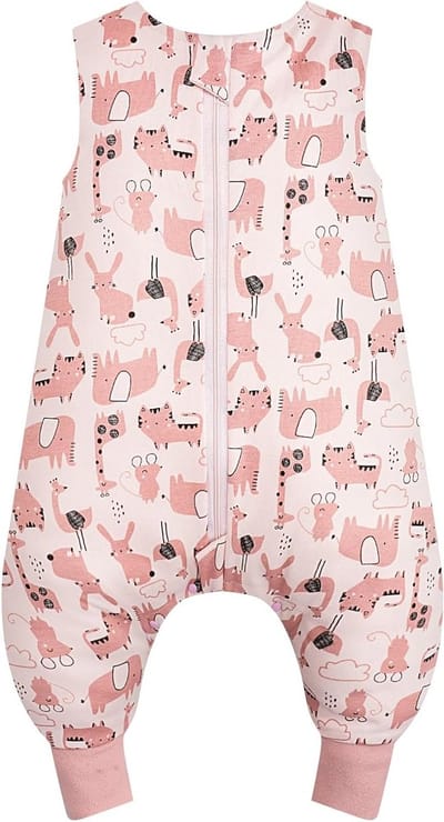 Comfortabele Babyslaapzak met Voetjes, 0.5 Tog, 100% Katoen, Maat 70 cm, Ideaal voor Zomer, Geschikt voor Peuters en Kinderen