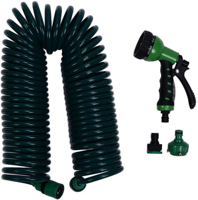 Dailygoods- Tuinslang 15 meter - Tuinslanghaspel - Tuinslang flexibel - Tuinbewatering - Irrigatiesysteem - Hoogwaardig EVA materiaal - Waterleiding