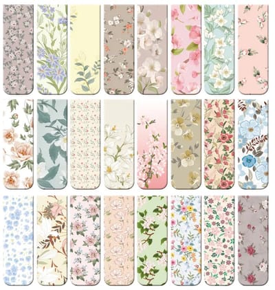 Viwado® Magnetische Boekenleggers 24x met Bloemen Design – Assortiment van Kleurrijke & Elegante Bladwijzers voor Vrouwen, Studenten en Lezers – Perfect als Cadeau of Pagina Clip