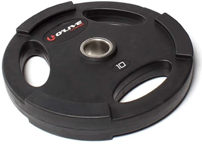 Olive Rubber 10kg Olympische Schijf Zilver 10 kg