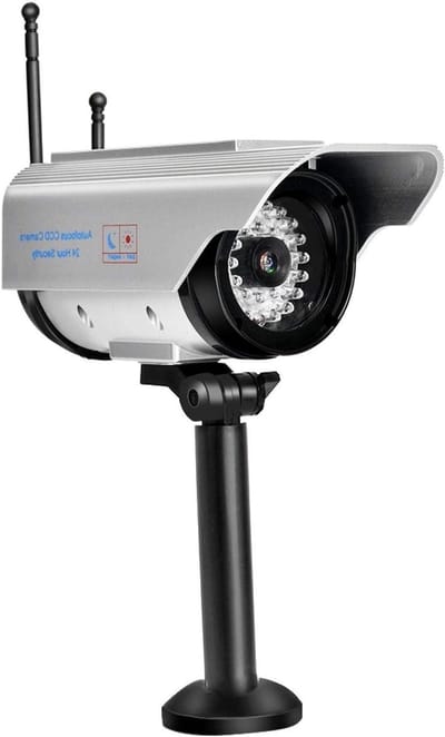 Nep Camera Dome - Dummy Camera Beveiliging - Diefstal Afschrikken - Knipperende LED - 14.2 cm - Zilver