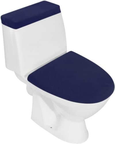 Toiletdeksel Set - Zachte Toilet Covers - Badkamer Decoratie - Universeel Elastisch Ontwerp - Donkerblauw