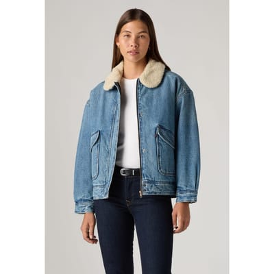 Levi's Sherpa Bomber Jacket Taglia: S | Giacche di jeans Outlet | Donna