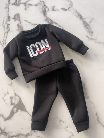 Baby jongens setje 2 delig "Icon", verkrijgbaar in de maten 68 t/m 104