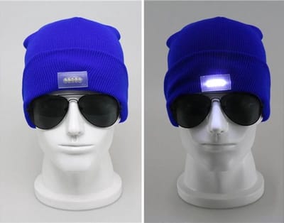 Lichtgevende Muts - Blauw - Led