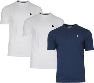 3-Pack Donnay - T-shirt (Vince) - Sportshirt - Heren - White/Navy/White (279) - maat S