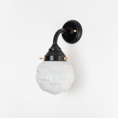 Buitenlamp - Wandlamp Bretagne Curve Zwart - Art Deco Trade