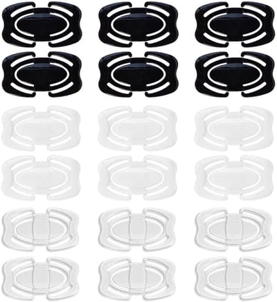 Dailygoods- Vezelriem 18 Stuks - Duurzaam PP - Antislip Bevestigingsmateriaal - Geschikt Voor Diverse Toepassingen - Maat 4,5 x 3 Cm - Eenvoudig Te Gebruiken - Beha