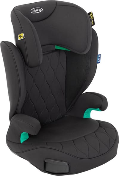 Graco Affix i-Size R129 Autostoeltje - Midnight - ISOFIX zitverhoger met rugleuning - van 100 tot 150 cm (ca. 3,5 tot 12 jaar)