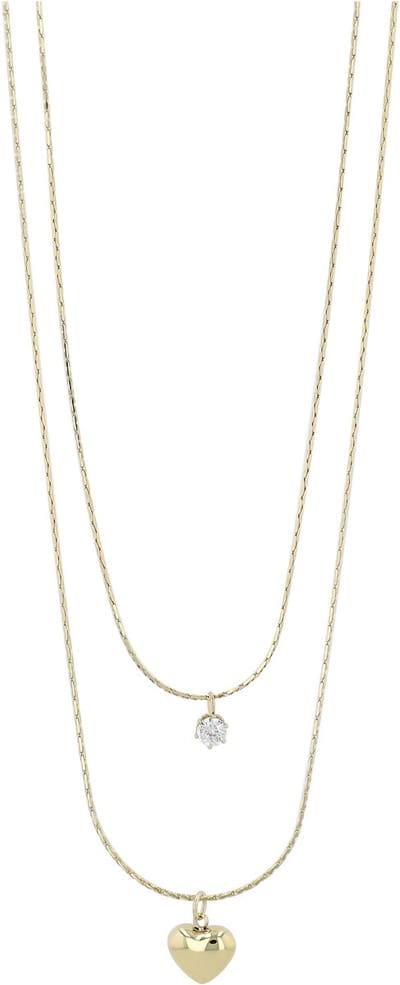 AKZENT Akzent damesketting met hanger "Yomira" goud - Edelstahl - waterbestendig - cadeau voor vrouwen
