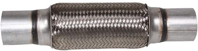 Dailygoods- Uitlaatbalg Universeel - Flexibele Uitlaatbuis - Gevlochten Buis - Roestvrij Staal - 50 x 250 mm - Auto/Bus/Bedrijfsvoertuigen - Uitlaatpijp