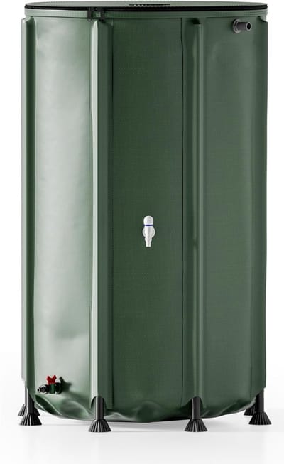 SNJY® Regenton - Regentonnen - Regenton Kraan - Met ABS-Schakelaar - Met Tapkraan - 500 Liter - Groen