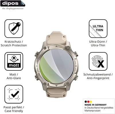 dipos – 6x Matte Beschermfolie geschikt voor SOUYIE KW350C | Krasbestendige & antireflecterende Screenprotector Ultra-Thin