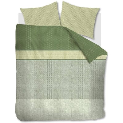 Beddinghouse Norah dekbedovertrek - Lits-Jumeaux - 240x200/220 cm - Groen