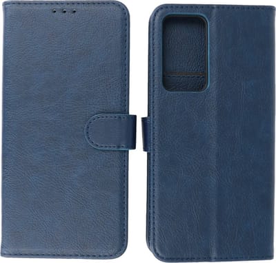 Xioami Mi 12 Pro Hoesje - Book Case Telefoonhoesje - Kaarthouder Portemonnee Hoesje - Wallet Cases - Navy