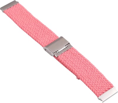 Bandje van gevlochten nylon - geschikt voor Samsung Galaxy Watch 7 / Watch FE / Watch 6 / Watch 6 Classic / Watch 5 / Watch 5 Pro / Watch 4 / Watch 4 Classic - roze