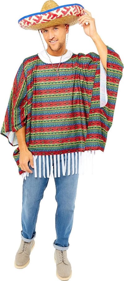 Amscan Verkleedponcho Heren Polyester One-size