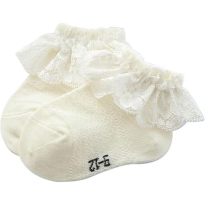 Baby Spullen Kinderen Baby Meisje Frilly Warme Kant Tutu Sokken Zuigeling Pasgeboren Peuter Kant Gerimpelde Effen Enkelsokken 3 to 5 Years