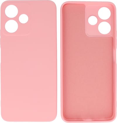 Xiaomi Redmi 12 5G Hoesje - 2.0mm Dikke Fashion Telefoonhoesje Backcover - Siliconen Hoesje - Roze
