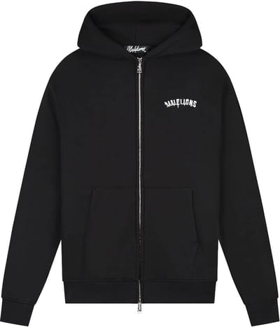 Malelions graffiti zip hoodie in de kleur zwart.
