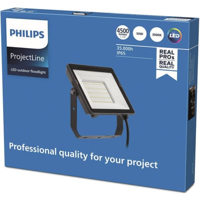 Philips LED ProjectLine 8719514954410 LED-schijnwerper 50 W Lichtkleur (naam): Warmwit