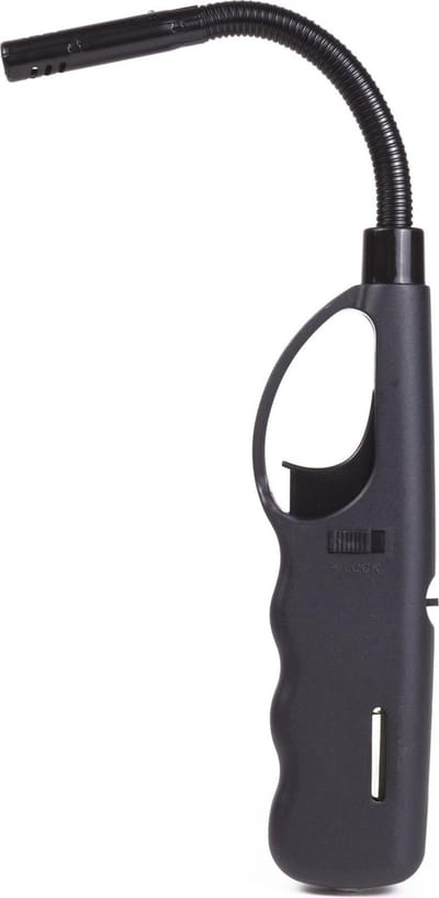 Benson gas/bbq/keuken/kaarsen aanstekers - van 27 cm - Flexibele hals - Kinderslot
