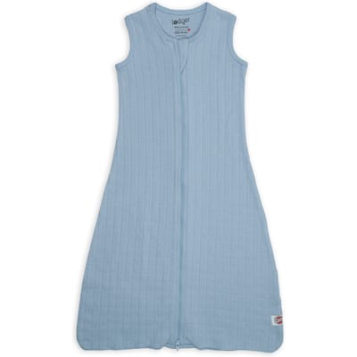 Lodger Hopper - Hydrofiele Slaapzak Baby - Blauw - 0.3 TOG - 62cm - Biologisch Katoen - Zomerslaapzak & Babyslaapzak