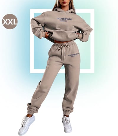 Livano Joggingpak Dames - Huispak - Trainingspak - Volwassenen - Capuchon - Jogging Pak - Joggingspak - Lichtroze - Maat XXL