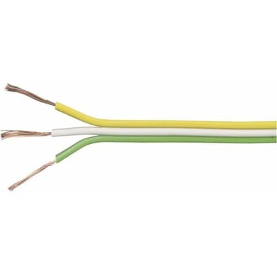 TRU COMPONENTS 1567054 Draad 3 x 0.14 mm² Geel, Wit, Groen 25 m