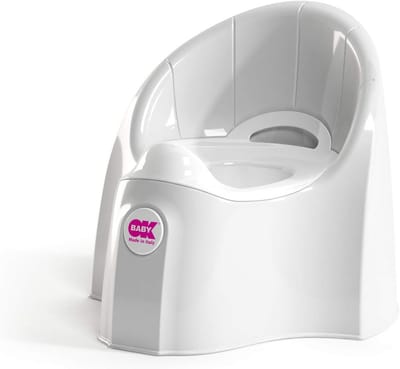 Toiletpot voor Kinderen met Anatomisch Zitting en Verhoogde Rugleuning - Wit