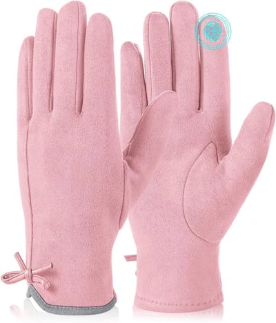 Dailygoods - Warme Winterhandschoenen voor Dames - Roze, Eén Maat