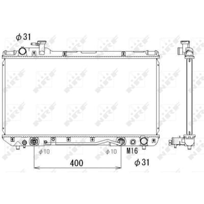Radiator, motorkoeling NRF 53288