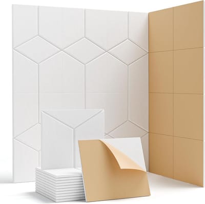 Zelfklevende akoestische panelen 12 stuks - Geluidsdempers en isolatie - Wanddeurplafonds - Geluidsisolatie - Akoestische behandeling en decoratie - 30x30x09 cm