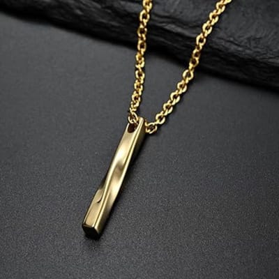 Ketting met hanger schroef goudkleur