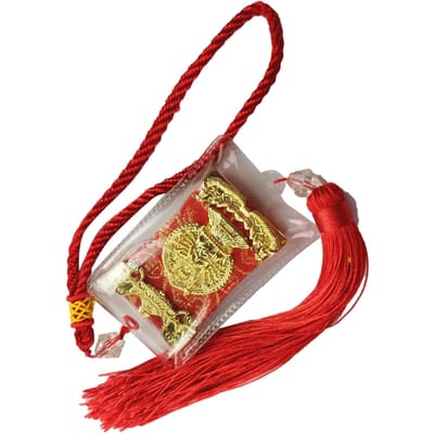 Pendentif de voiture avec mantra de la grande compassion, breloques bouddhistes, décoration de rétroviseur à suspendre brown