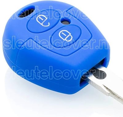 Autosleutel Hoesje geschikt voor Seat - SleutelCover - Silicone Autosleutel Cover - Sleutelhoesje Blauw
