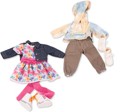 Götz Poppenkleding Kledingset Kleuren 46 - 50 cm