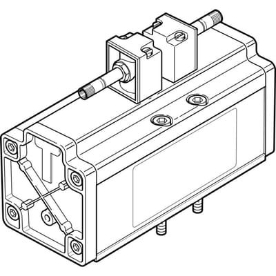 Festo 5/3 NC Lucht Magneetventiel Bouwgrootte 4 ISO 5599-1 4800l/min - 14546